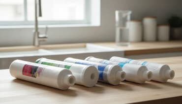 inci su: Məhsul: Su təmizləyici sistemlər üçün filter dəsti Tərkib: - 5 mikron — 2