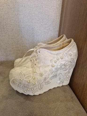 nisan xonca: Məhsul: Qadın platforma ayaqqabısı (gəlin/nişan üslubunda) - Rəng — 2