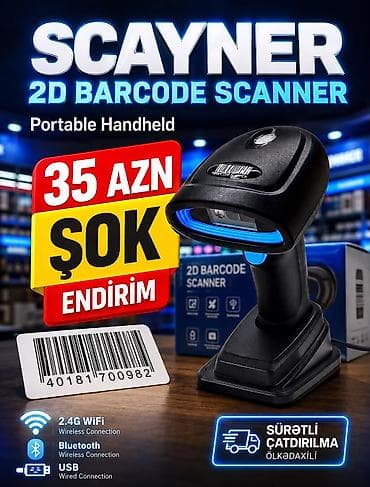 3d scaner: SCAYNER 2D Barcode Scanner – Portable Handheld - 2D barkod oxutma — 1