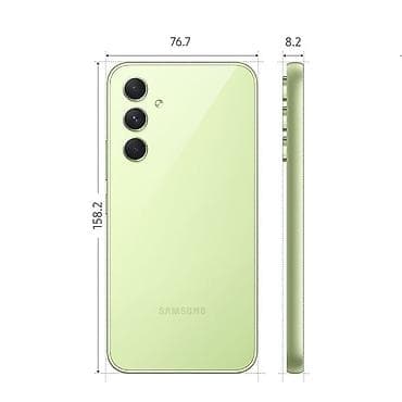 balaca telfonlar: Samsung Galaxy A54 5G, 128 GB, rəng - Yaşıl, Barmaq izi, Face ID — 9