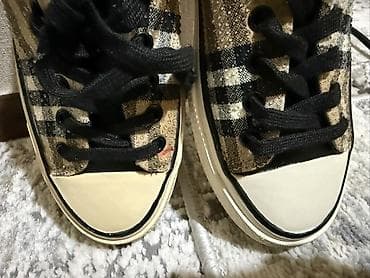 кросовки: Kətan idman ayaqqabısı – klassik dama naxışlı - Model: aşağı boğaz — 2