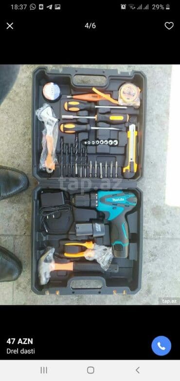 direl türkçe ne demek: Drel nabor yeni keyfiyyətli Makita-12V — 1