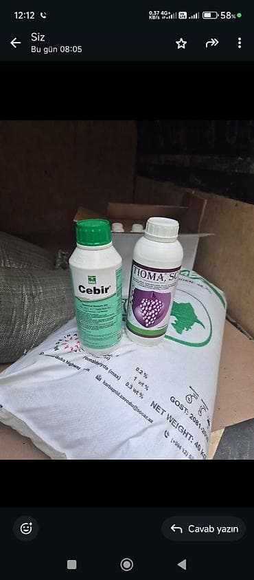 Üzüm bağları və tərəvəz sahələri üçün bitki mühafizəsi və qidalanma