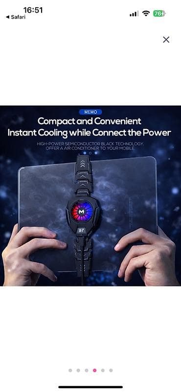 Smartfon/planşet üçün portativ yarımkeçirici soyuducu - Ani soyutma — 1