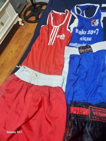 детские шорты для роллеров: Мужской спортивный костюм, Adidas, цвет - Красный — 6