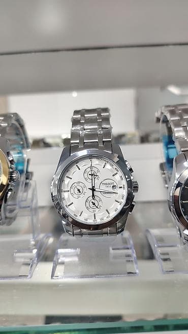 часы tissot: Tissot Chronograph kişi qol saatı - Korpus: paslanmayan polad, iki — 6