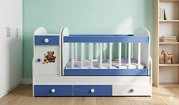 acılıb yığılan kreslo: Oğlan üçün, Dördbucaq, Beşik, Matras ilə, Yellənmə mexanizm ilə — 1