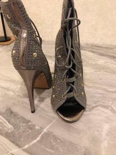 босоножки новые 36 размер: Размер: 37, цвет - Серый, Новый — 8