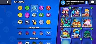 brawl stars 2: Brawl Stars oyun hesabı – yüksək səviyyəli döyüşçülər və nadir — 9