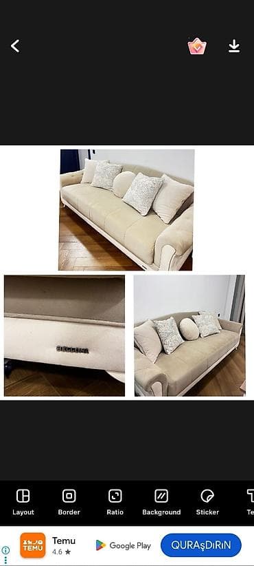 Divan, İşlənmiş, Açılan, Bazalı