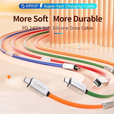 ⚡ORICO USB-C PD 240W Kabel – 1 metr güc və elastiklik bir arada!