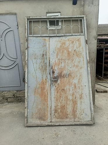 col qapi: Dəmir Həyət darvazası, Mexaniki, Qapı ilə, rəng - Boz, Kredit yoxdur — 1