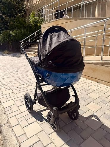 Modullu arabalar: Junama 2-si 1-də uşaq arabası – beşik və oturacaq modullu, 4 təkərli — 3