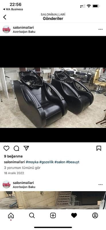 Saç yumaq üçün moykalar