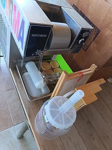 buz qablari: Dondurma hazırlamaq üçün “Snow Ice Machine” tipli aparat və — 2