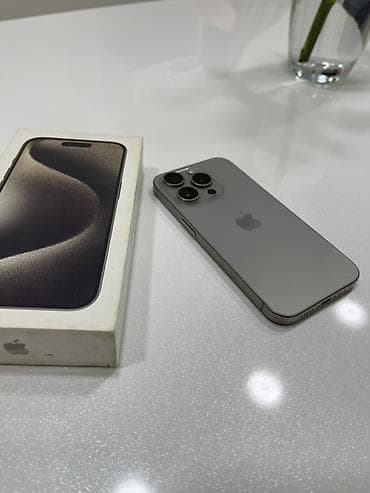 iphone 5 's: IPhone 15 Pro, 256 GB, Natural Titanium, Face ID — 1