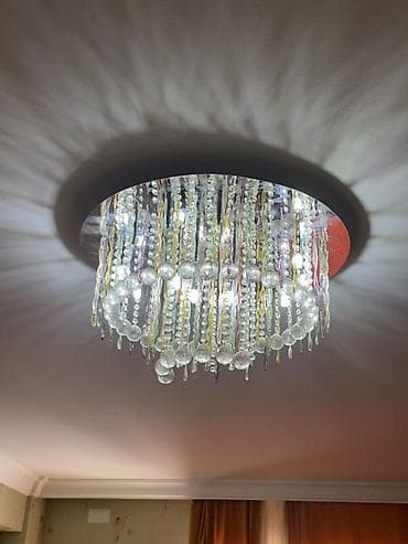 lyustur: Led Çılçıraq, 4 və daha çox lampa, Metal — 2