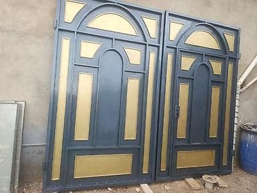 Bərkidici məhsullar: Dəmir Həyət darvazası, Yana açılan, Mexaniki, Qapı ilə, Kredit yoxdur — 2