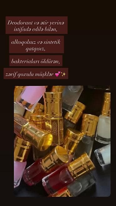 bil: Tam təbii sintetiksiz bitki tərkibli Dubai müşkləri ✨ BƏƏ'dən — 1
