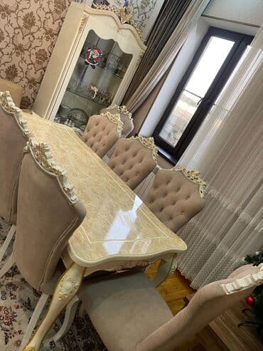 Taburetlər: Qonaq otağı üçün, İşlənmiş, 8 stul — 4