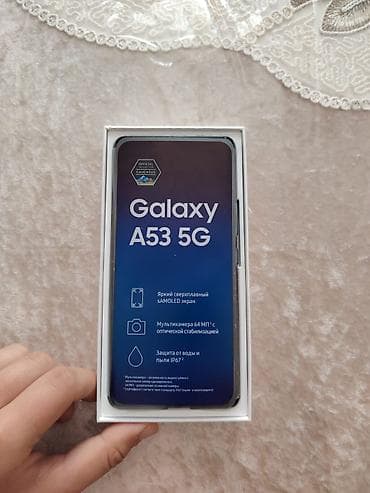 prostoy telefonlar: Samsung Galaxy A53 5G, 256 GB, rəng - Qara, Barmaq izi — 1