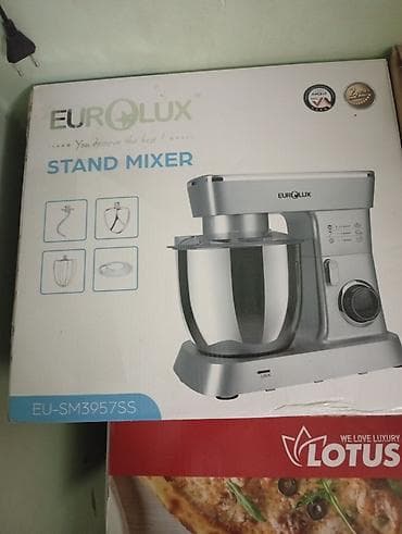ucuz blender: Eurolux Stand Mixer – EU-SM3957SS - Güclü stasionar mikser, xəmir — 1