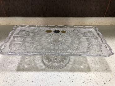 ucuz tortlar: Tort və şiriniyyat qabı, Xrustal, Çexiya — 3