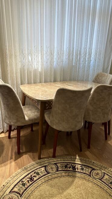 balkon ucun stol stullar: Qonaq otağı üçün, Yeni, Açılan, Kvadrat masa, 4 stul — 9