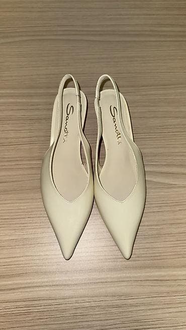 e8 kit: Zərif qadın ayaqqabısı – Sanotti brendi - Model: Slingback (arxası — 4