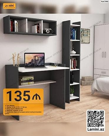 Düz masa, Stulsuz, Polkalı, Siyirməsiz, Sadə laminat