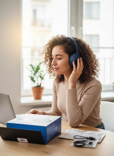 simsiz qulaqciqlar: Yeni Simsiz (Bluetooth) Qulaqcıqlar, Sony, rəng - Mavi — 1