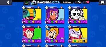 PS5 (Sony PlayStation 5): Brawl Stars hesabı – yüksək səviyyəli və tam dolu - Kupa: 65 157+ - — 2