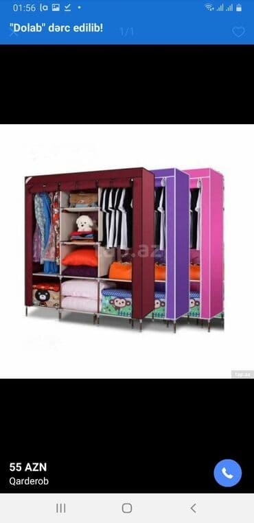 qardirob: Dolab Parça dolab Parça şkaf Parça şkaf ▪️Dolab Qarderob ▪️Metal — 4