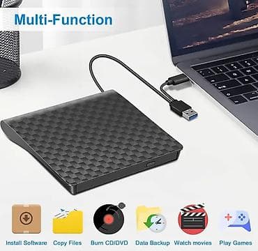 dişlər: Xarici USB DVD/CD oxuducu-yazıcı - USB 3.0 və USB-C qoşulma: yüksək — 4