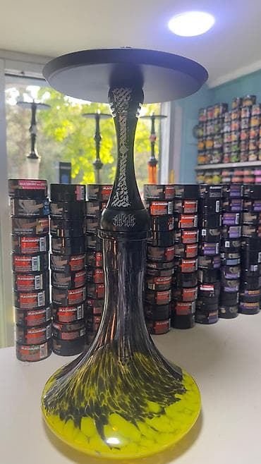 aroma diffuzor: Nargilə (şahmatlı şüşə kolbalarla, dizaynlı gövdə) - Modern, kompakt — 2