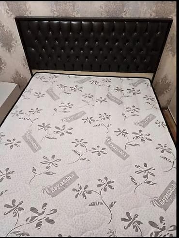 ortopedik matras: Qaldırılan bazalı iki nəfərlik çarpayı və ortopedik döşək - Ölçü — 3