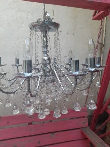 kerosin lampa: Çılçıraq, 7 lampa, Xrustal — 1
