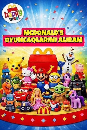 oyuncaq evler: MCDONALD’S HAPPY MEAL OYUNCAQLARINI ALIRAM McDonald’s Happy Meal — 1
