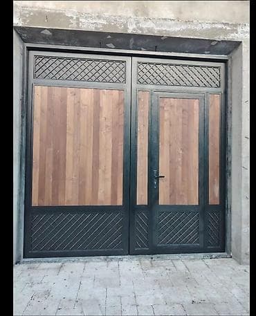modern qapilar: Məhsul: Giriş qapıları və darvaza panelləri (müxtəlif dizaynlar) — 2