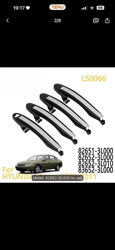 priora qapi: Məhsul: Avtomobil qapı tutacağı (xarici), qapaqla birlikdə - Rəng — 5