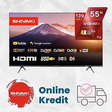 Yeni Televizor Shivaki LED ekran 55" 4K (3840x2160), Ödənişli çatdırılma