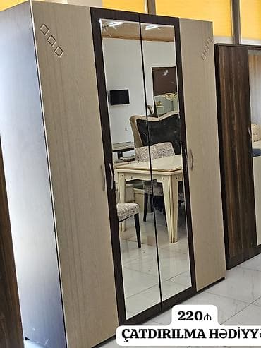 sef asbaz: *220₼ Dolab satılır* *Catdırlma pulsuzdur* Hundurluk 2.05sm En 1.60 — 1