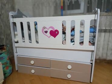 ağ uşaq carpayısı: Oğlan və qız üçün, Dördbucaq, Beşik, Dəstsiz, Matrassız, Yellənmə mexanizmsiz — 2