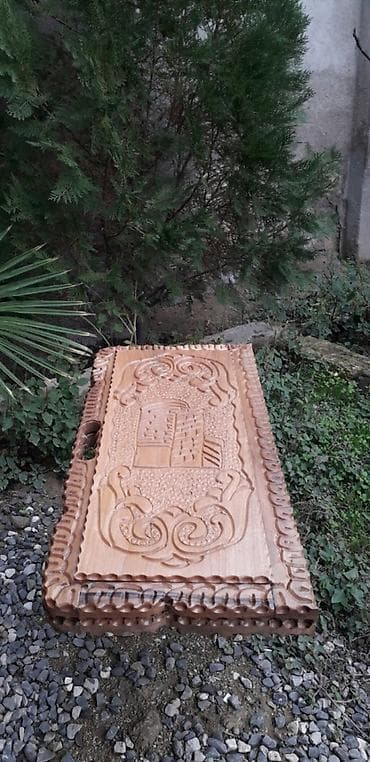Taxta Nərd dəsti – əl işidir - Material: bərk ağac (tam taxtadan) — 10