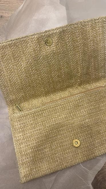 portmane: Dior pouch Dior Beauty saman toxuması effektli zərif clutch/mətbəx — 5