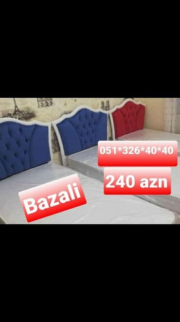 Çarpayılar: Yeni, Təknəfərlik çarpayı, Bazalı, Matrassız, Siyirməsiz, Azərbaycan — 15
