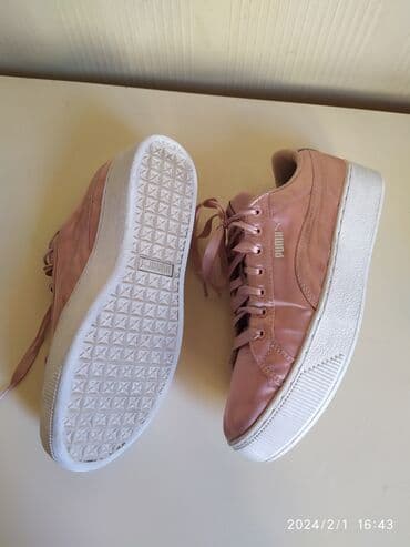 puma trinomic qadın krossovkaları: Puma, Ölçü: 40, rəng - Çəhrayı, İşlənmiş — 4