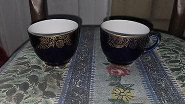 azza mini tortlar: Çay dəsti, rəng - Qırmızı, Farfor, SSRİ — 8