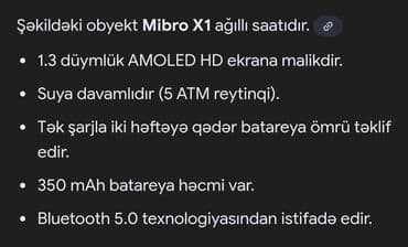 Qadın ayaqqabıları: Smart saat, Mibro, Suya davamlı, rəng - Qara — 5