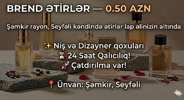 Brend ətirlər — 0.50 AZN - Niş və dizayner qoxuları - 24–25 saat